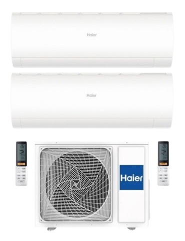 Climatizzatore Condizionatore Haier NEW PEARL Dual Split 9000+9000 btu R-32 Inverter U.E. 4.0 Kw Wi-Fi A++ A+