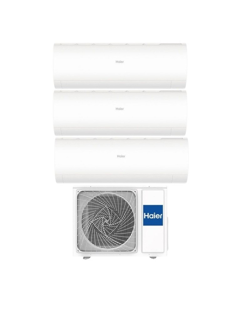 Haier Climatizzatore Trial Split Pearl 9+12+12 con 3U70S2SR5FA Inverter R-32 Wi-Fi Classe A++/A+ Haier Climatizzatore Trial Split Pearl 9+12+12 con 3U70S2SR5FA Inverter R-32 Wi-Fi Classe A++/A+