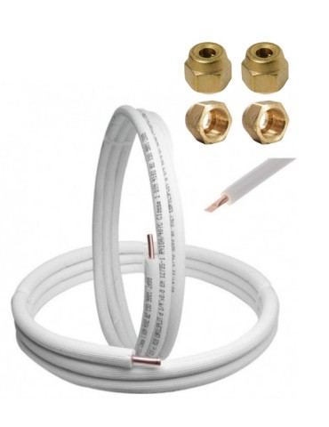 Kit Installazione Climatizzatore Mono - 5m Rame 1/4" + 3/8" + Raccordi