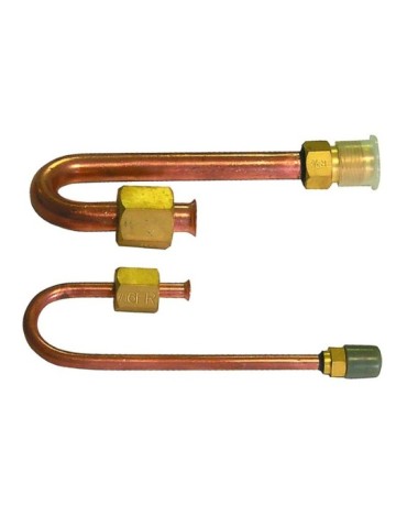 Raccordo ad Inversione singolo Tecnogas  da 1/2" MF a 180° in rame ottone spessore 1mm
