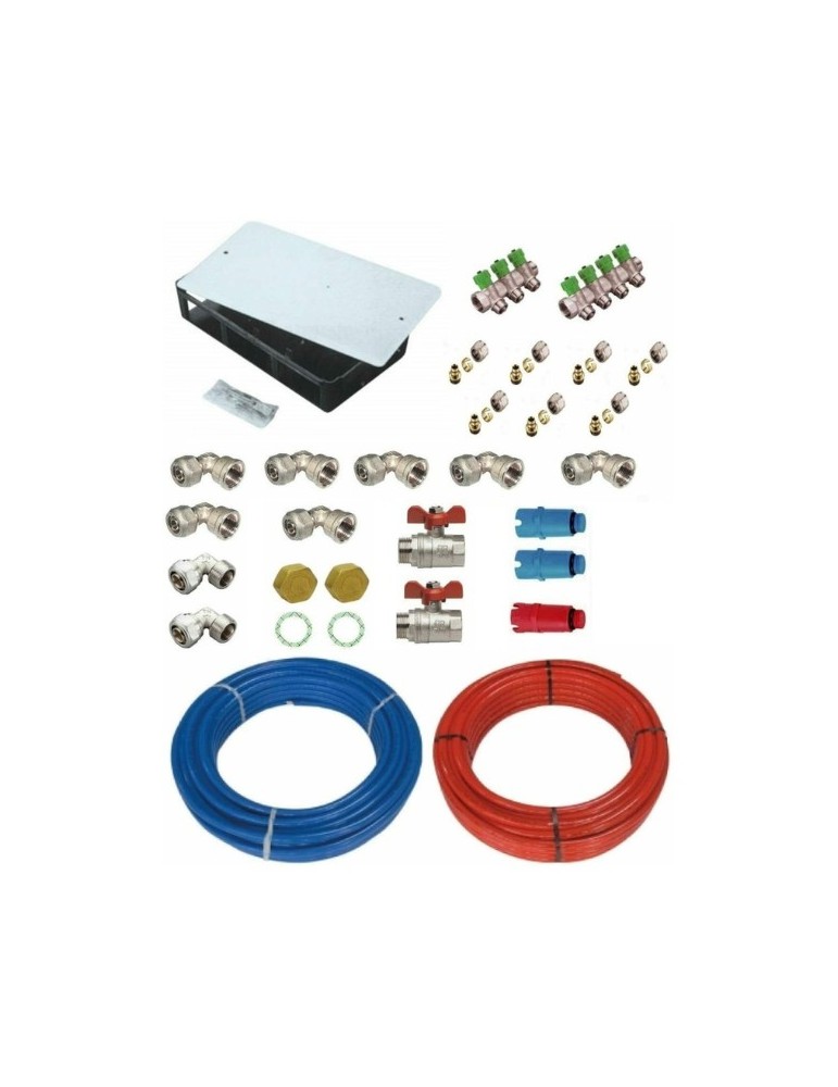 Kit Impianto Idrico Bagno Per Acqua Lavabo Bidet Cassetta Vasca o Doccia Kit Impianto Idrico Bagno Per Acqua Lavabo Bidet Cassetta Vasca o Doccia