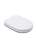 Coprivaso Sedile Compatibile Serie Aretusa Dedicato In Legno Rivestito Bianco Con Cerniere