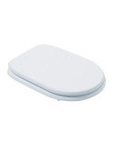 Coprivaso Sedile Compatibile Cesame Sintesi Dedicato In Legno Rivestito Bianco Con Cerniere
