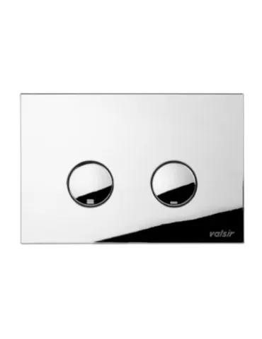 Valsir Placca Doppio Scarico a Parete ABS Meccanica P4 Cromo Lucido 4/9 lt per Tropea S  Art. VS0869335