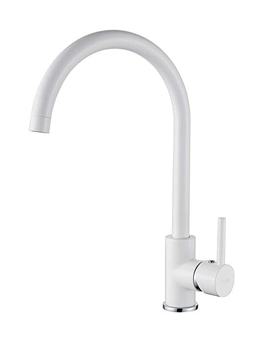 Rubinetto miscelatore lavello bianco argo Rubinetto miscelatore lavello bianco argo