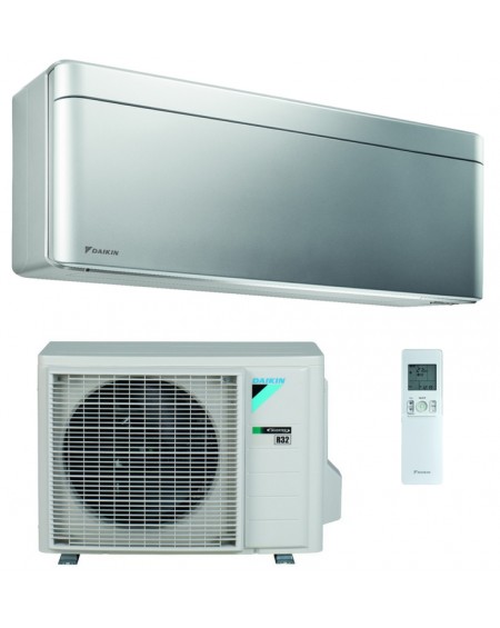 Climatizzatore Condizionatore Daikin Stylish Silver 12000 Btu Monosplit Inverter R-32 Wi-Fi A+++/A+++