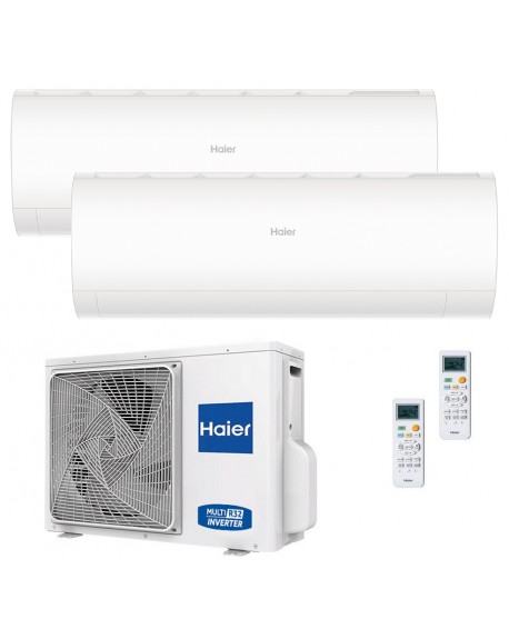 Climatizzatore Condizionatore Haier NEW PEARL Dual Split 9000+9000 btu R-32 Inverter U.E. 4.0 Kw Wi-Fi A++ A+