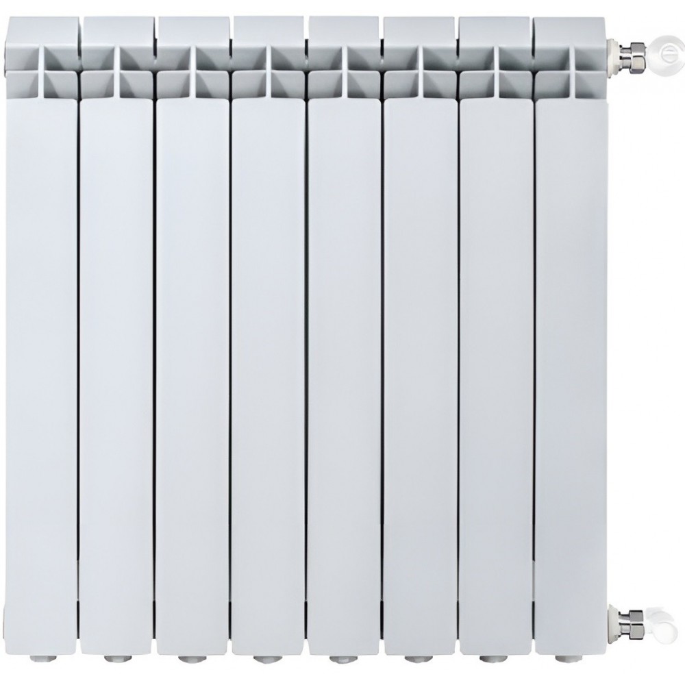 Termosifoni Radiatori da 2 a 10 Elementi in Alluminio Vox 700 Global Bianco RAL9010 + Kit Accessori