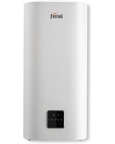 Scaldacqua elettrico slim Ferroli Titano Twin 80 lt WI-FI scaldabagno compatto a doppio serbatoio